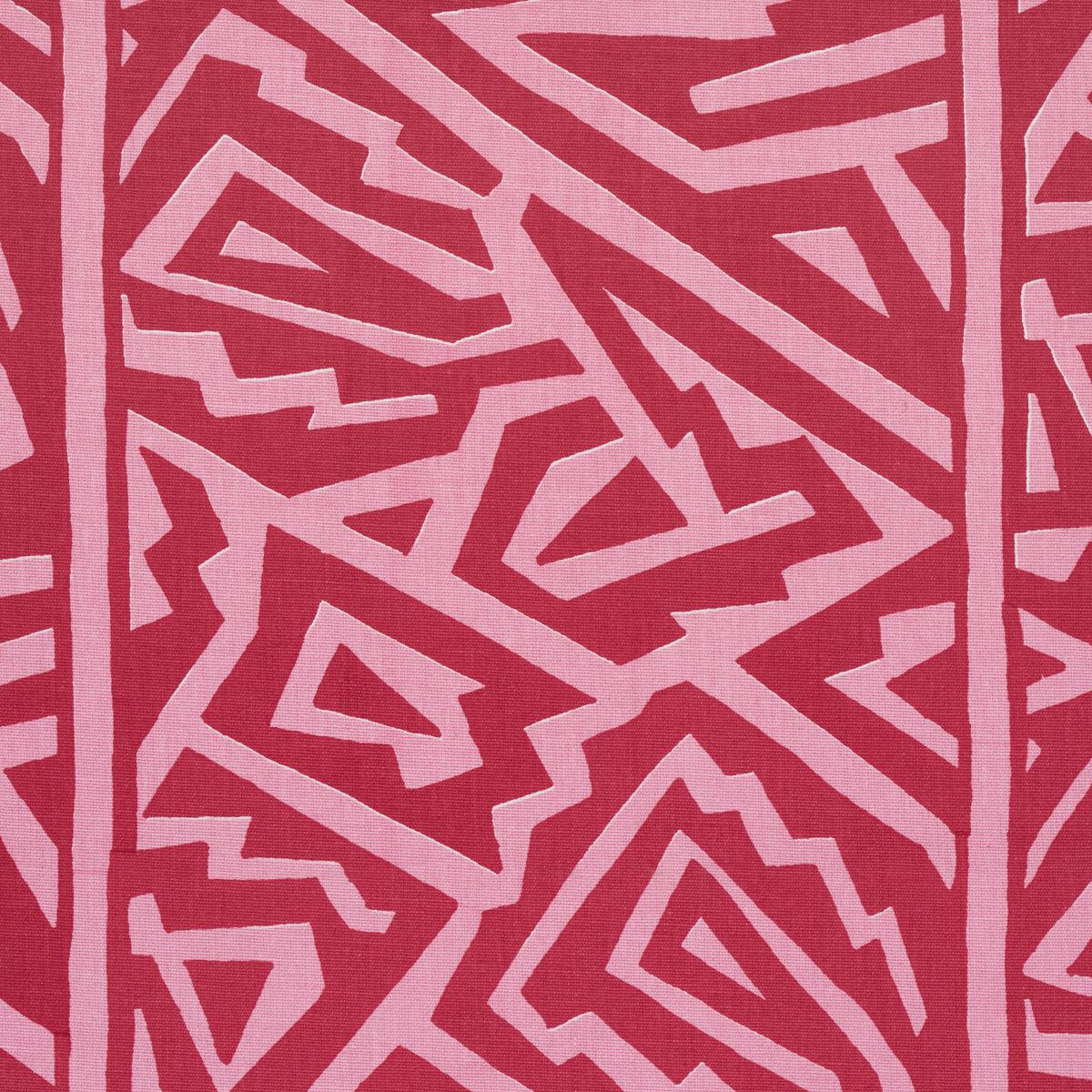 Schumacher Jagged Maze Pink Fabric 180322