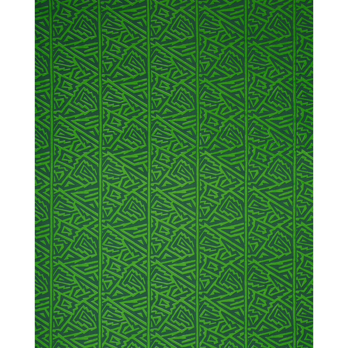 Schumacher Jagged Maze Green Fabric 180323