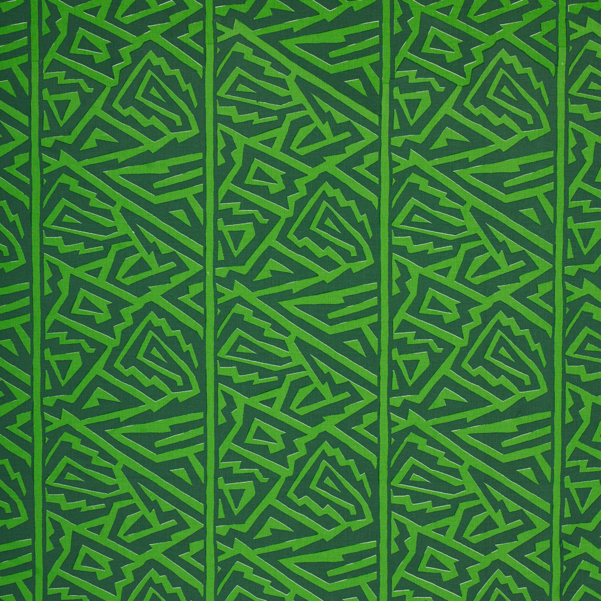 Schumacher Jagged Maze Green Fabric 180323