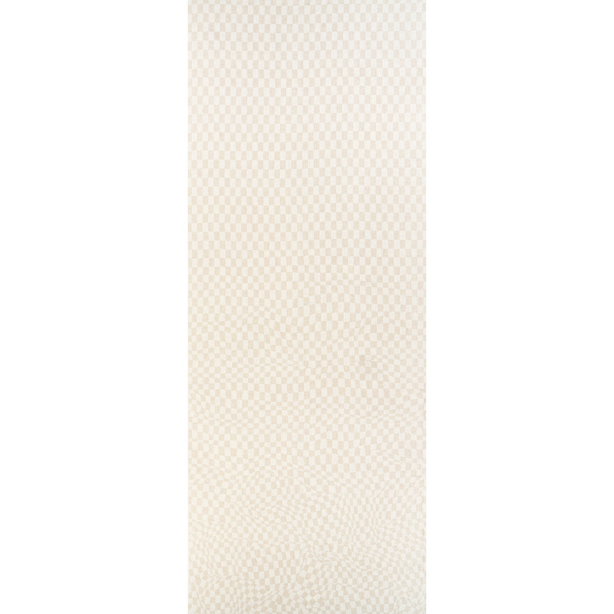 Schumacher Loose Check Panel Light Neutral Fabric 180330