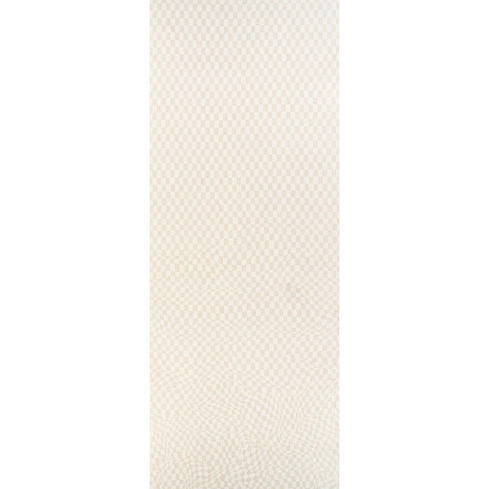 Schumacher Loose Check Panel Light Neutral Fabric 180330