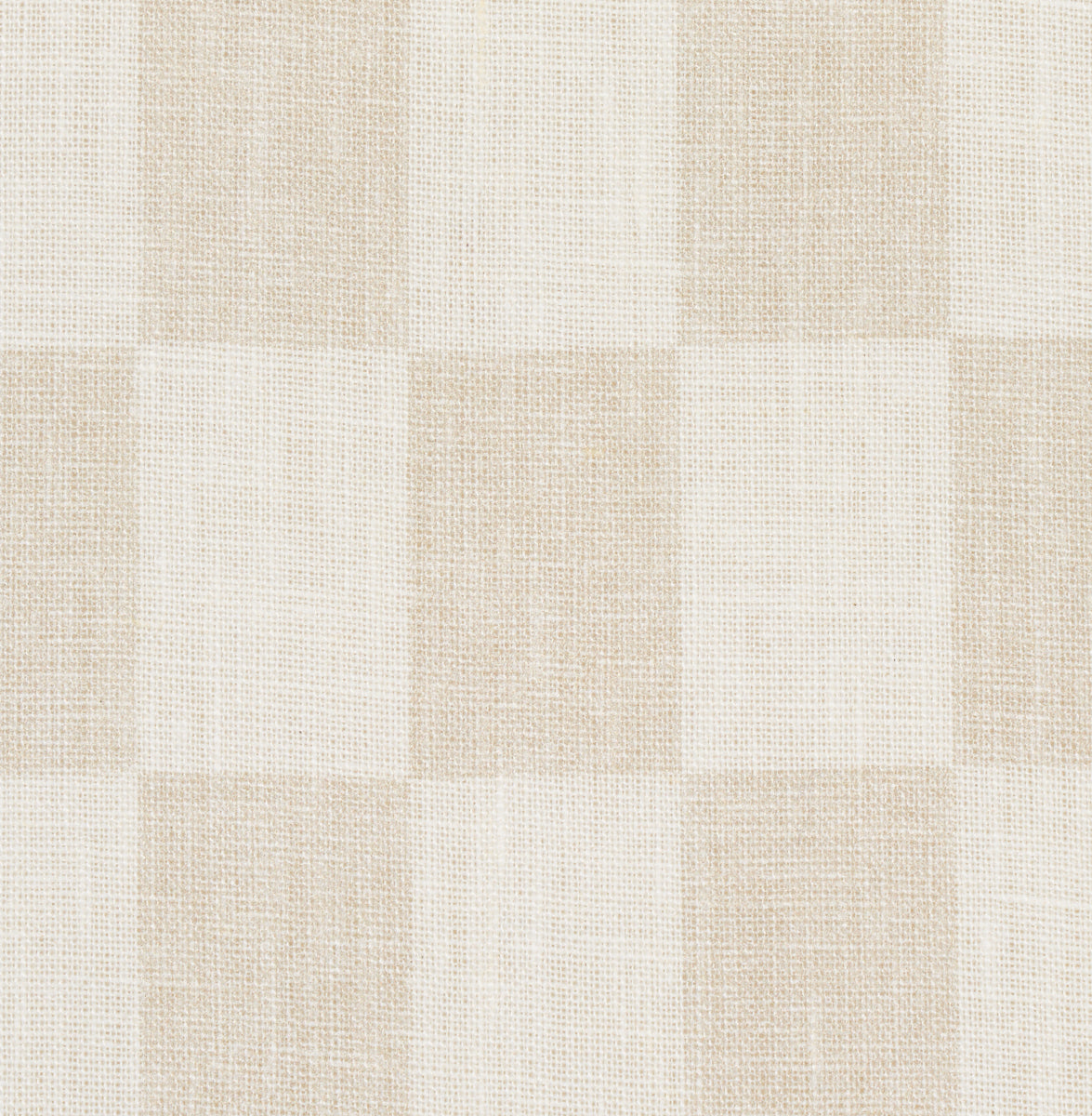 Schumacher Loose Check Panel Light Neutral Fabric 180330