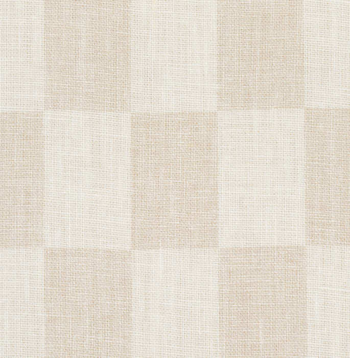 Schumacher Loose Check Panel Light Neutral Fabric 180330