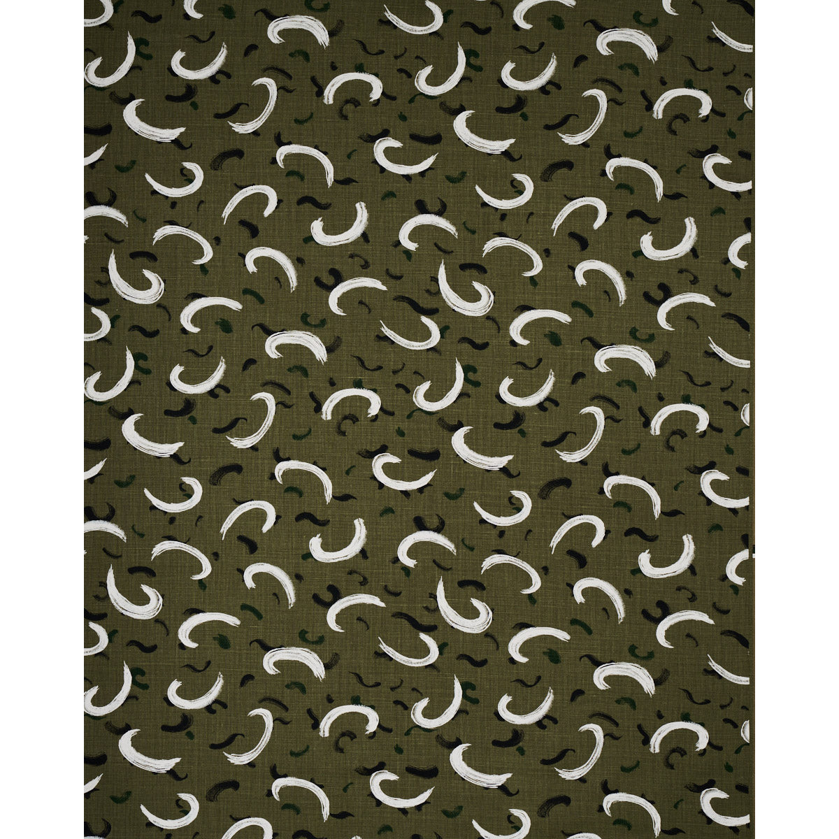 Schumacher Brushmark Olive Fabric Sample 180402