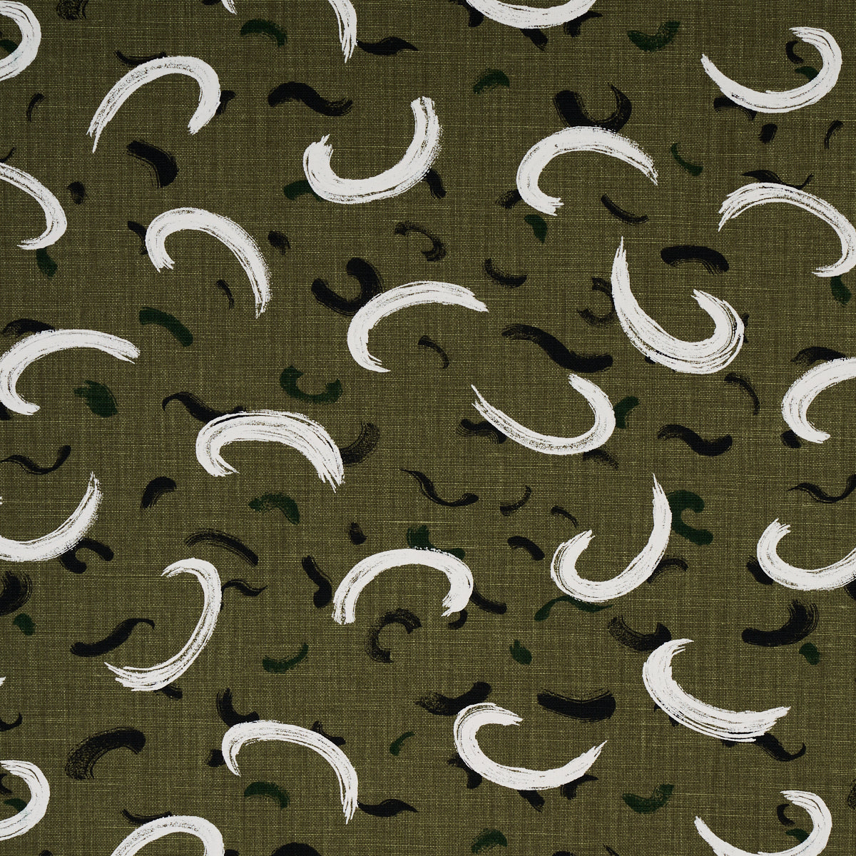 Schumacher Brushmark Olive Fabric 180402