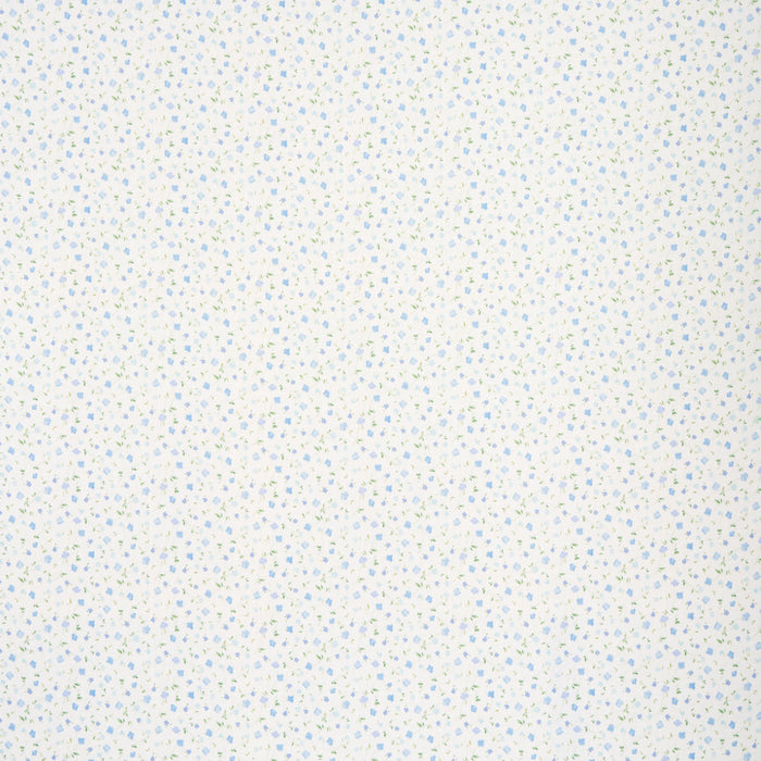 Schumacher Bloomwind Performance Linen Blue Fabric Sample 180431