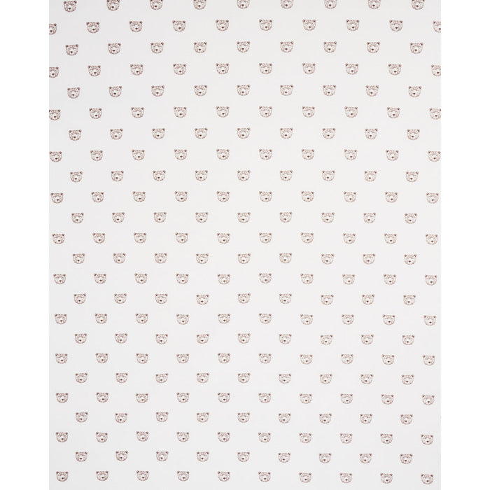 Schumacher Bear High Performance Print Ivory Fabric Sample 180470