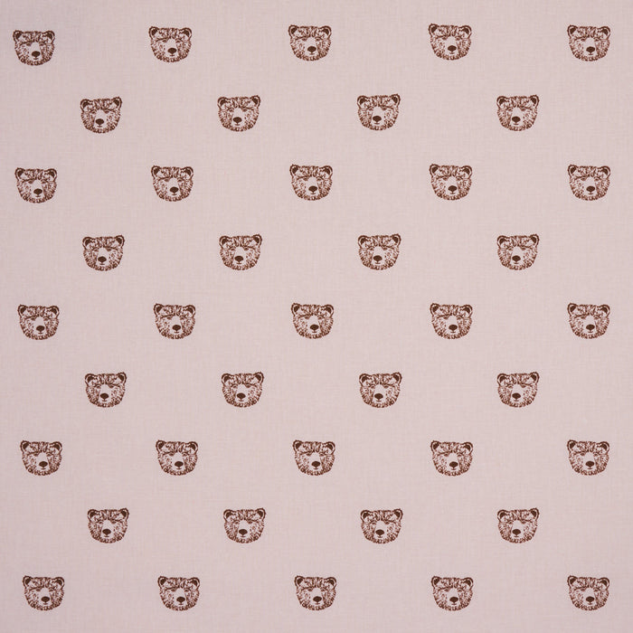 Schumacher Bear High Performance Print Blush Fabric Sample 180471