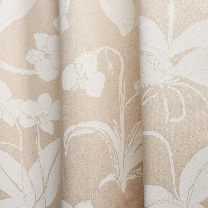 Schumacher Orchids Have Dreams Light Neutral Fabric Sample 180511