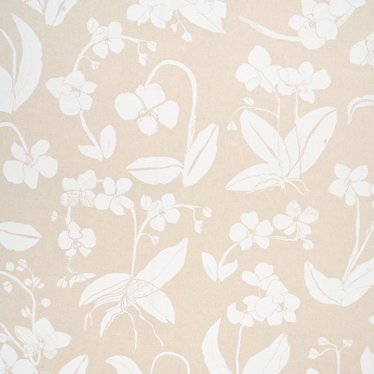 Schumacher Orchids Have Dreams Light Neutral Fabric 180511