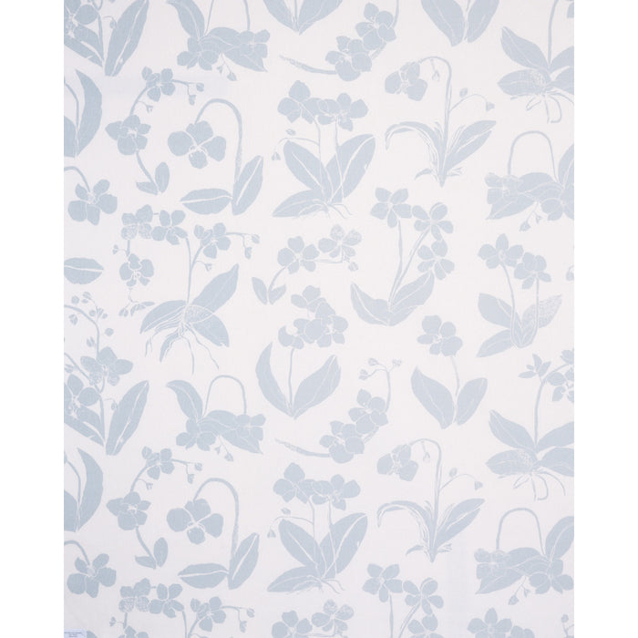 Schumacher Orchids Have Dreams Sky Fabric 180512