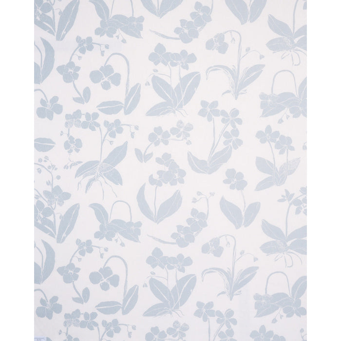 Schumacher Orchids Have Dreams Sky Fabric Sample 180512