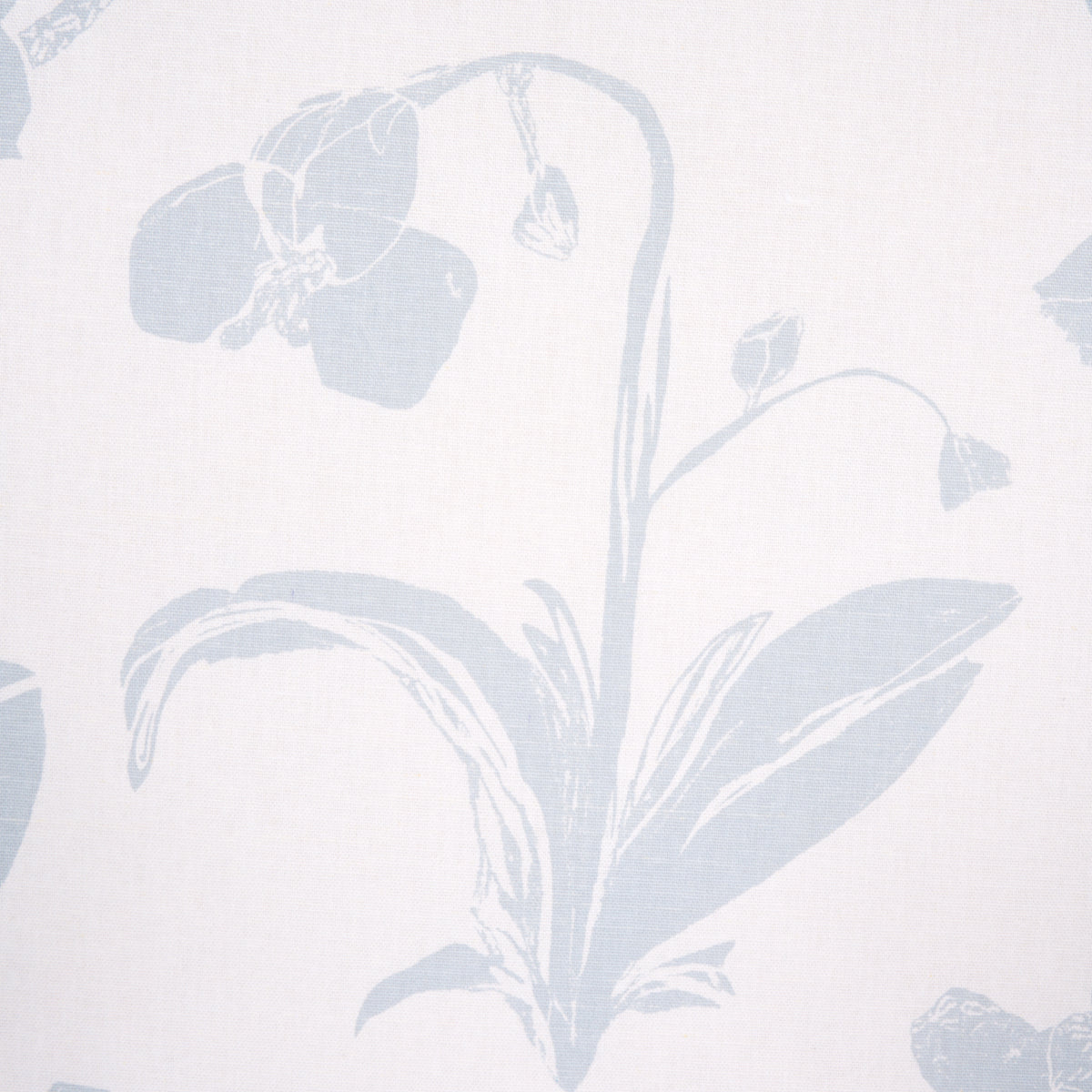 Schumacher Orchids Have Dreams Sky Fabric 180512