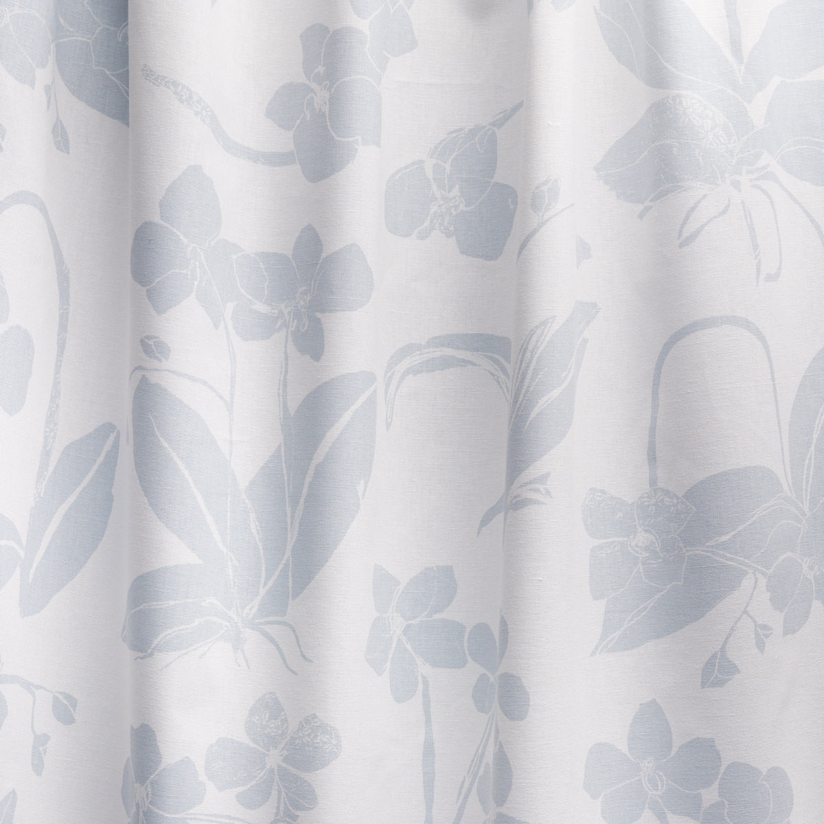 Schumacher Orchids Have Dreams Sky Fabric 180512