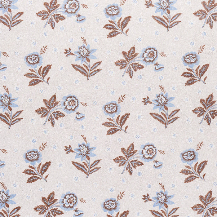 Schumacher Colline Delft & Sepia Fabric Sample 180542