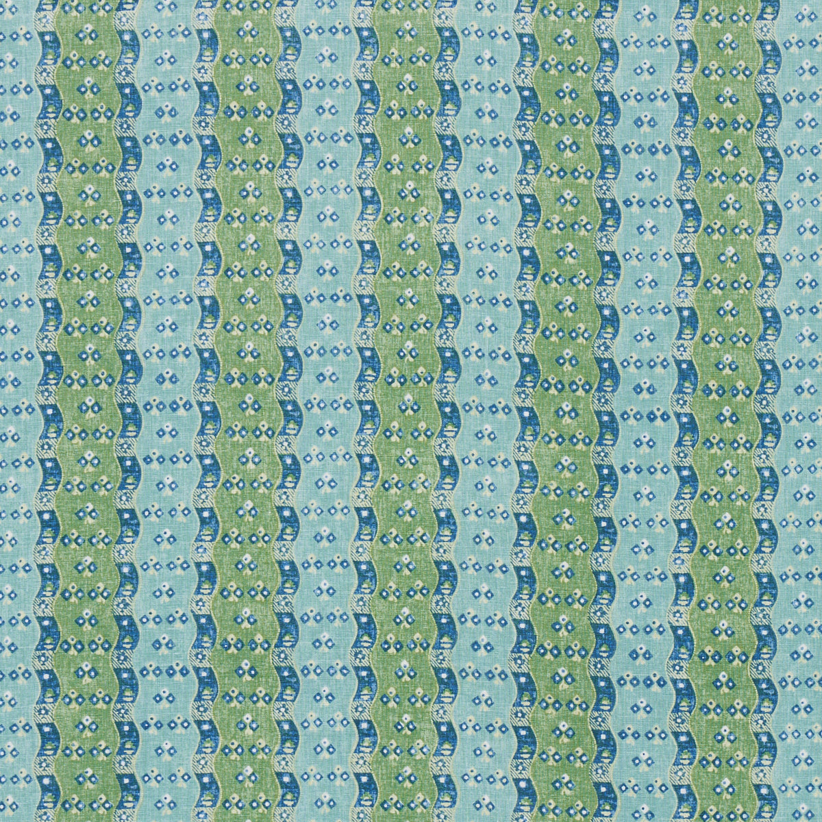 Schumacher Ottilie Stripe Green Fabric 180561.0