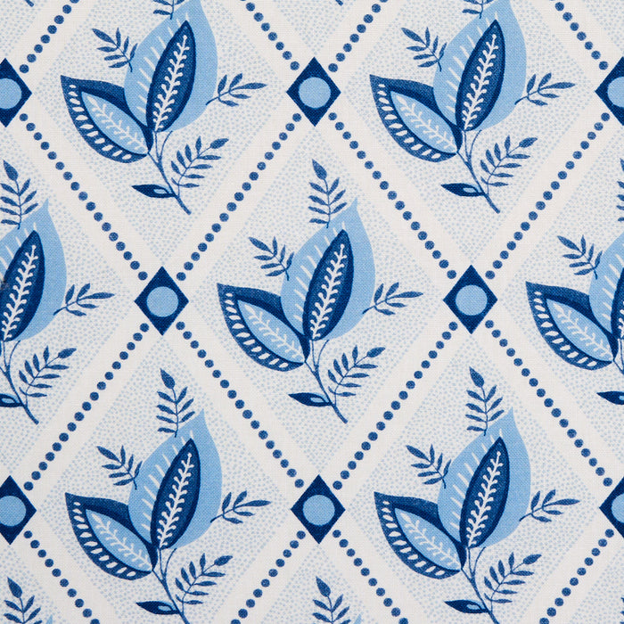 Schumacher Basile Trellis Porcelain Fabric Sample 180570