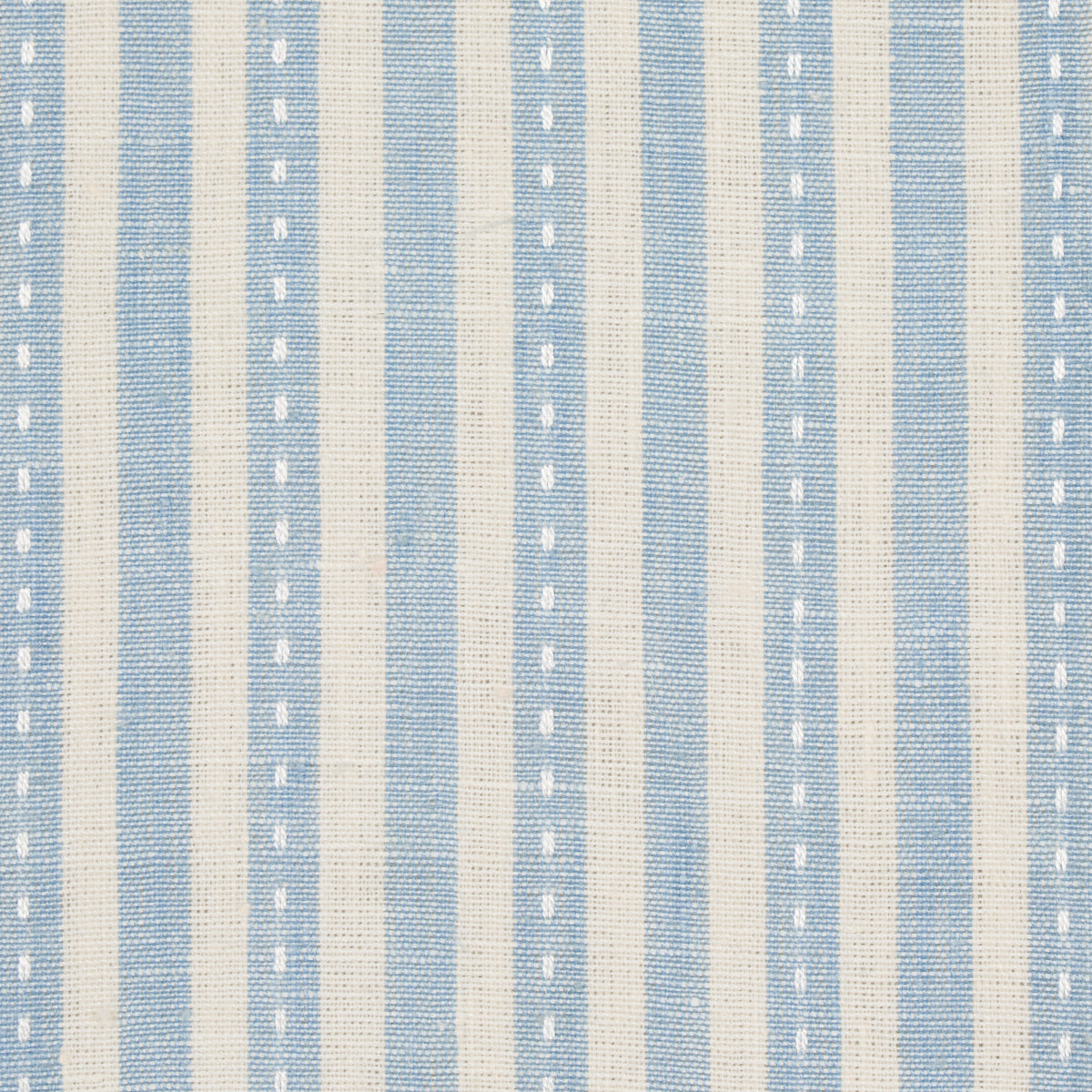 Schumacher Mathis Ticking Stripe Sky Fabric 180590.0