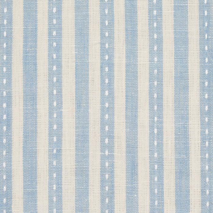 Schumacher Mathis Ticking Stripe Sky Fabric 180590.0