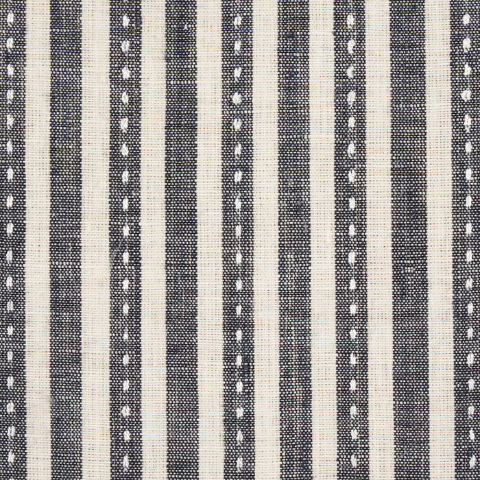 Schumacher Mathis Ticking Stripe Carbon Fabric 180592.0