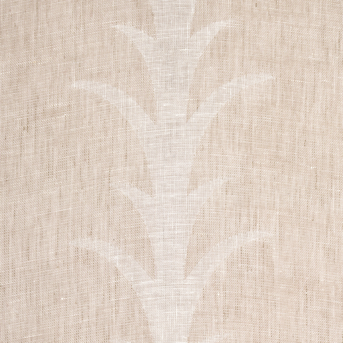 Schumacher Acanthus Stripe Sheer Taupe Fabric 180800