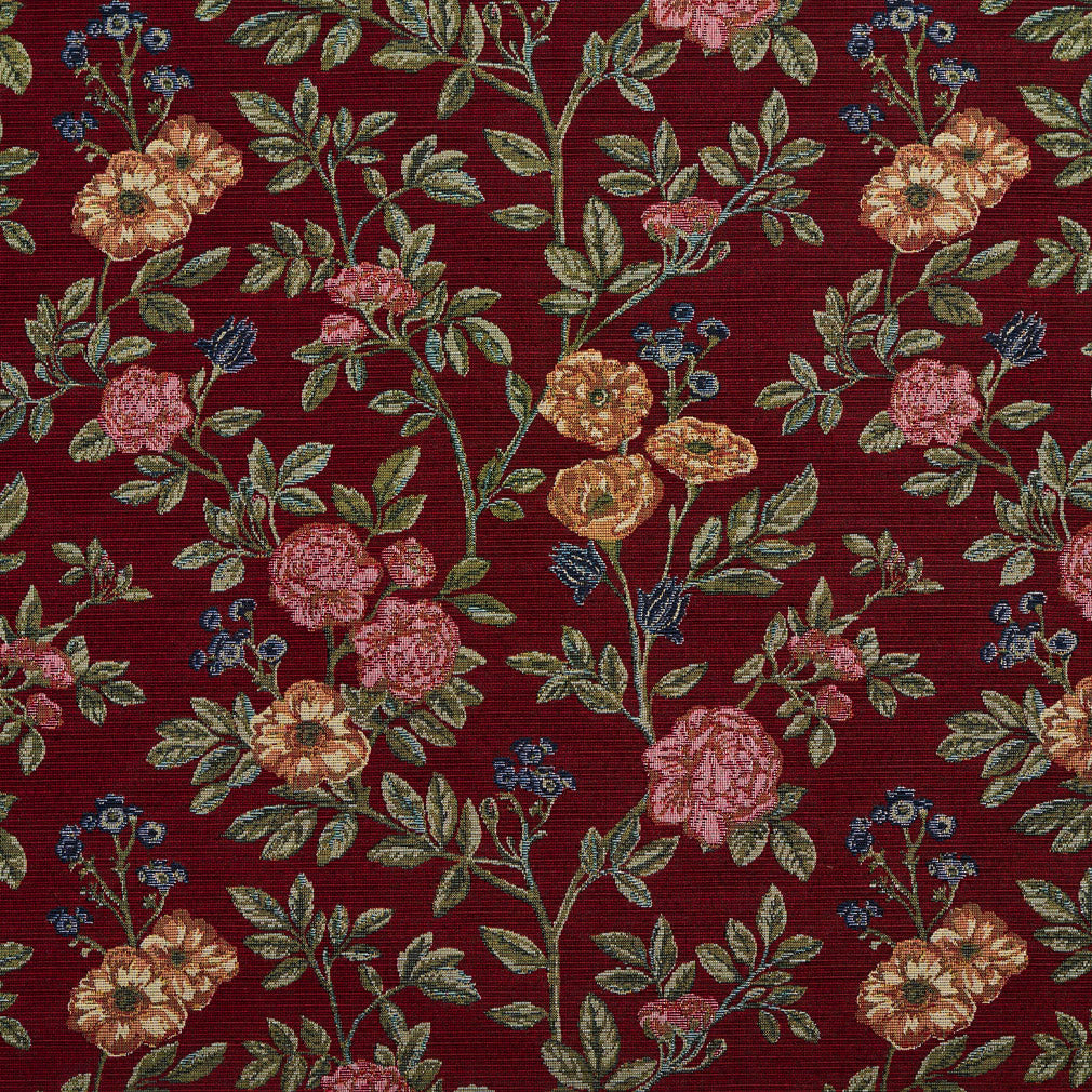 Charlotte Merlot Bouquet Fabric 1977