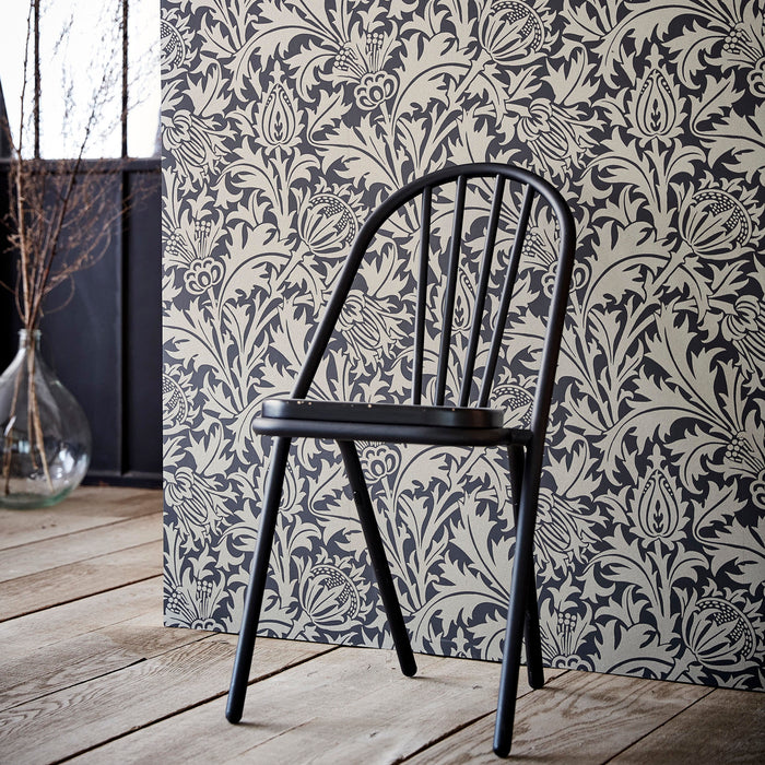 Morris & Co Pure Thistle Grey Blue 216550 Wallpaper DMPN216550