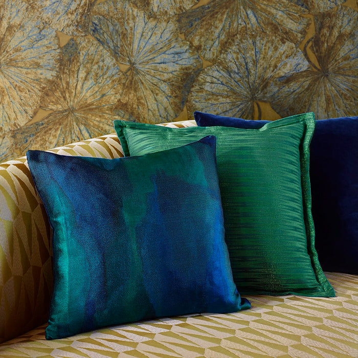 Zoffany Hepworth Blue Malachite 332899 Fabric ZTOT332899