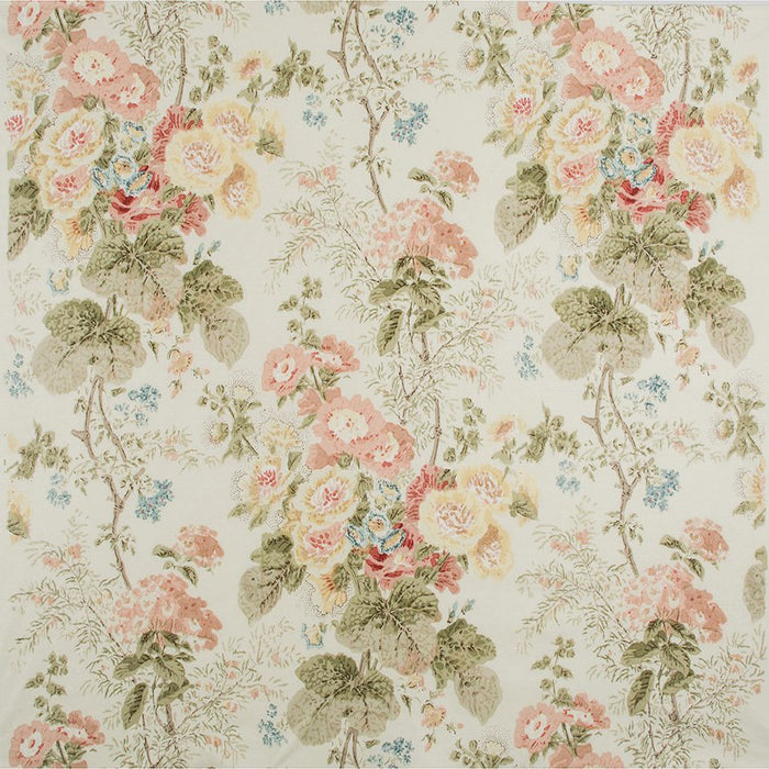 Lee Jofa Hollyhock Hdb Coral/Olive Fabric 2005100.730.0