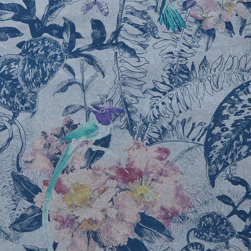 Maxwell Hedgerow Blue Dusk Wallpaper 200814403.0