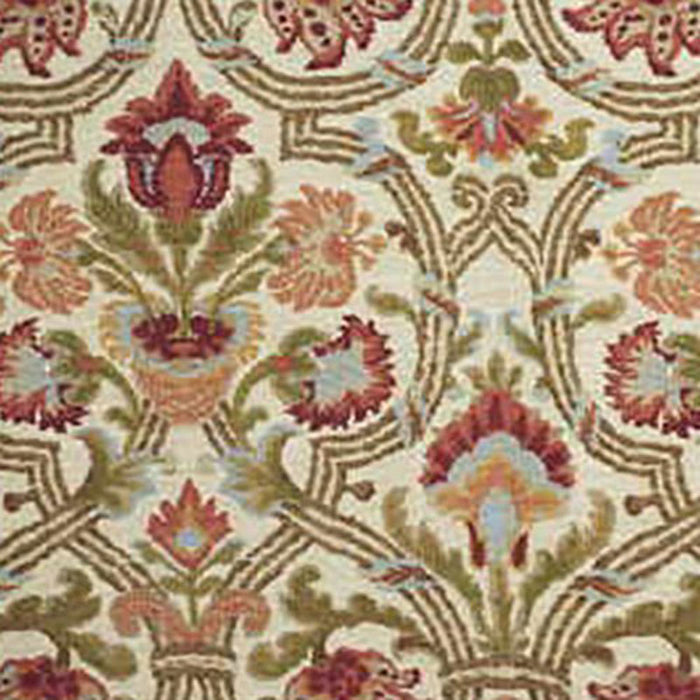 Lee Jofa New Sevilla Red/Olive Fabric 2008174.230.0