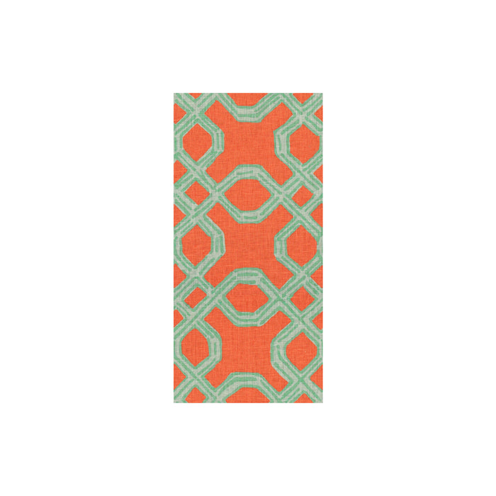 Lee Jofa Well Connected Aqua/Orange Fabric 2011101.125.0