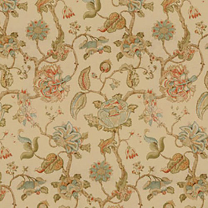 Lee Jofa Tidewater Block Clay/Teal Fabric 2013130.713.0