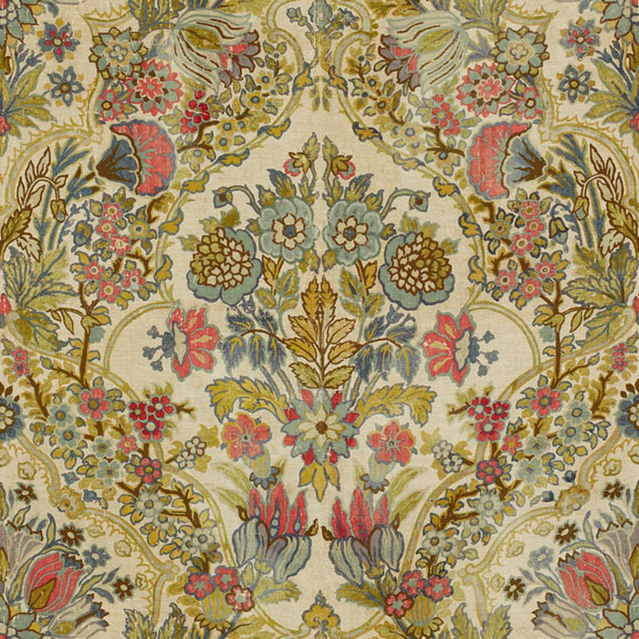 Lee Jofa Tetbury Rose/Aqua Fabric 2013134.710.0