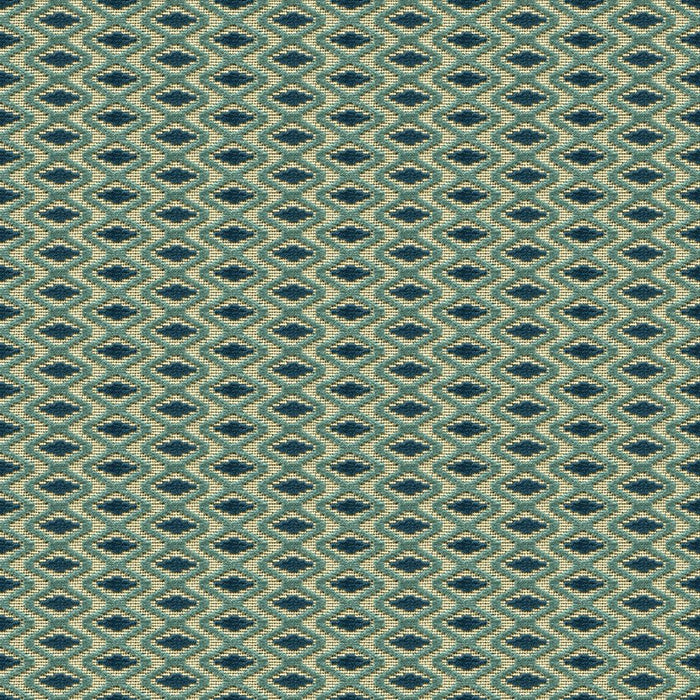 Lee Jofa Otto Trellis Lagoon/Teal Fabric 2015119.135.0