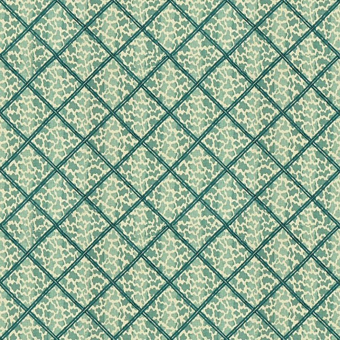 Lee Jofa Jag Trellis Turquoise Fabric 2015131.13.0