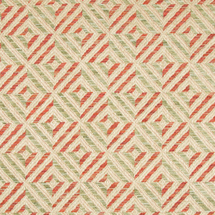 Lee Jofa Verbier Diamond Jade/Red Fabric 2017130.923.0