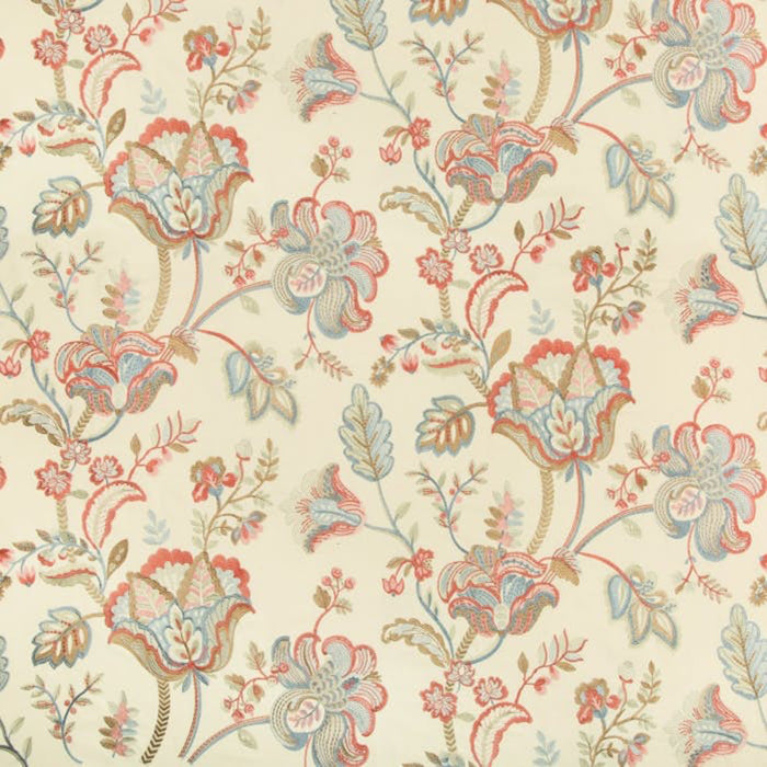 Lee Jofa Bradford Emb Petal/Capri Fabric 2017174.57.0