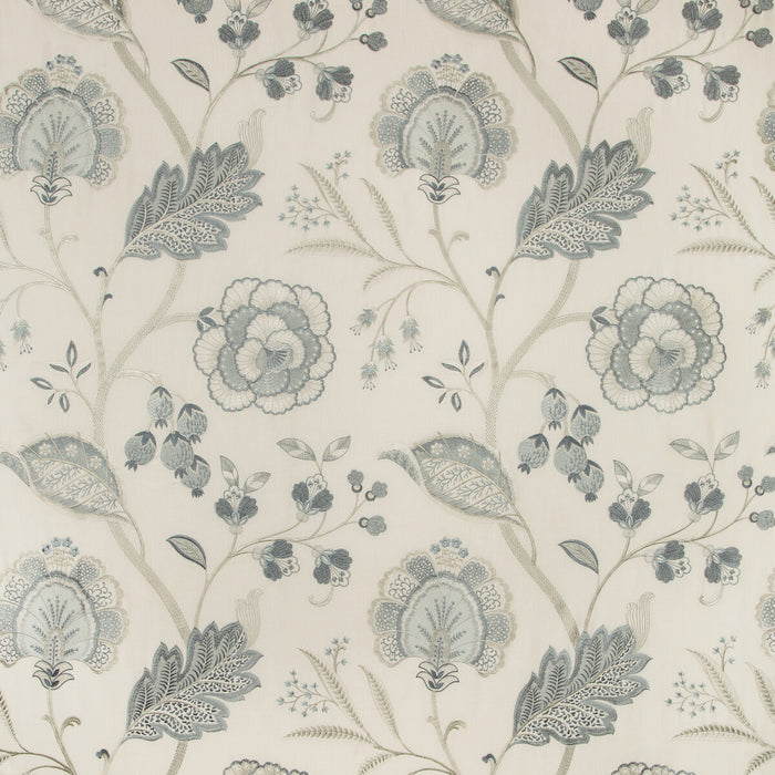 Lee Jofa Aston Embroidery Frost Fabric 2019100.115.0