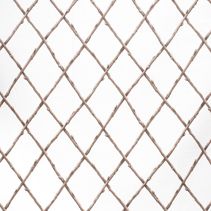 Lee Jofa Bare Twig Trellis Bro/Whi Fabric 2020116.1116.0