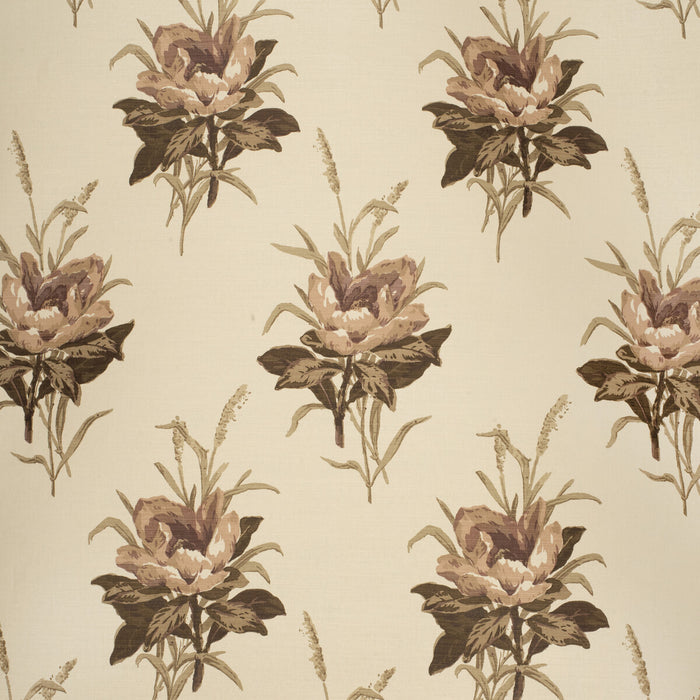 Lee Jofa Melba Flower Plum/Ecru Fabric 2020143.1016.0