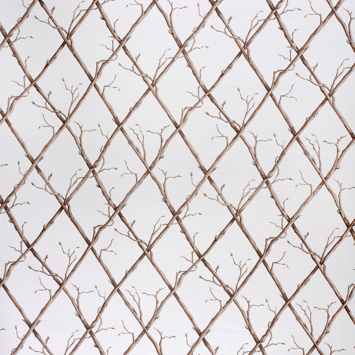 Lee Jofa Twig Trellis Brown/White Fabric 2020166.1016.0