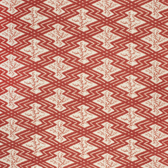 Lee Jofa Via Krupp Red/Ecru Fabric 2020168.169.0