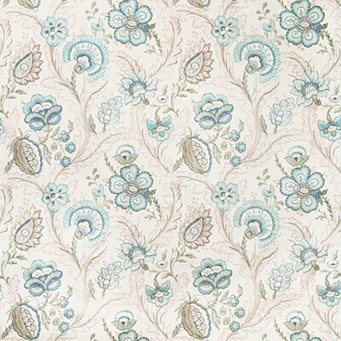 Lee Jofa Wimberly Print Aqua/Sage Fabric 2020186.1323.0