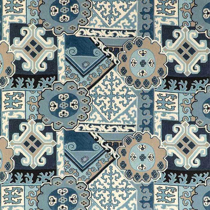 Lee Jofa Batangas Print Blue/Slate Fabric 2020193.505.0