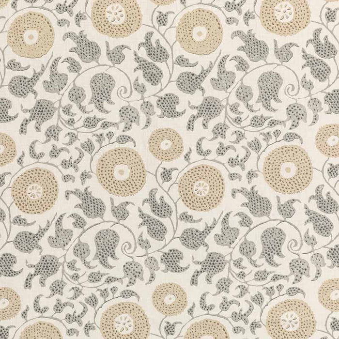 Lee Jofa Eldora Print Flax Fabric 2020204.1611.0