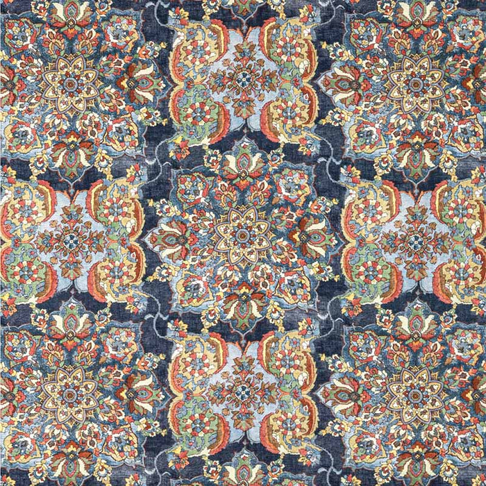 Lee Jofa Granada Print Denim Fabric 2020220.524.0