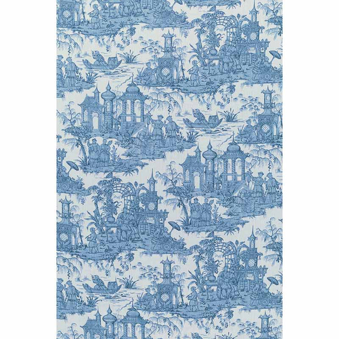 Lee Jofa Pagoda Toile Blue Fabric 2020224.535.0