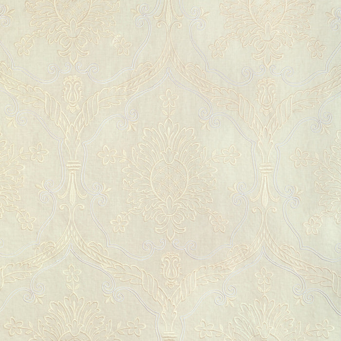 Lee Jofa Hayes Embroidery Ivory Fabric 2022110.1.0