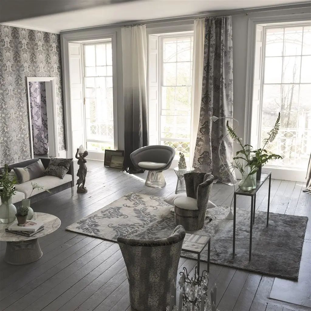 Designers Guild Kashgar Zinc Wallpaper P619/07